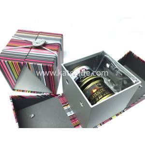 Caja fantasía colores, Lira corte foie gras, Bloc de pato, Bloc de pato trufado-katealde Caja fantasía colores, Lira corte foie gras, Bloc de pato, Bloc de pato trufado-lotes-de-regalo-katealde-comprarenred.com