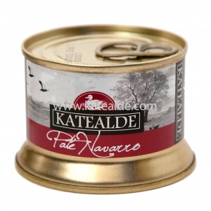 Paté Navarro con pepitas de foie gras 130gr, 60% foie-pates-y-mousses-katealde-comprarenred.com
